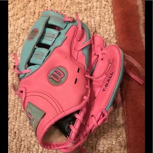 Wilson Leather Pink 10”T-Ball Glove